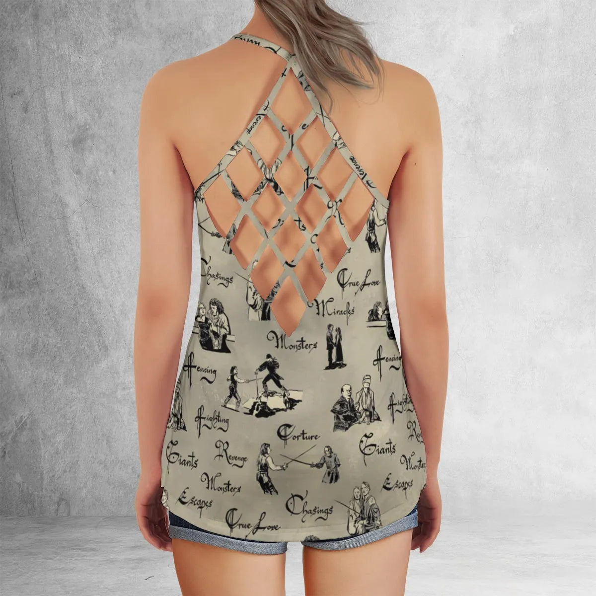 Criss Cross Tank Top - 9QHXRLZG