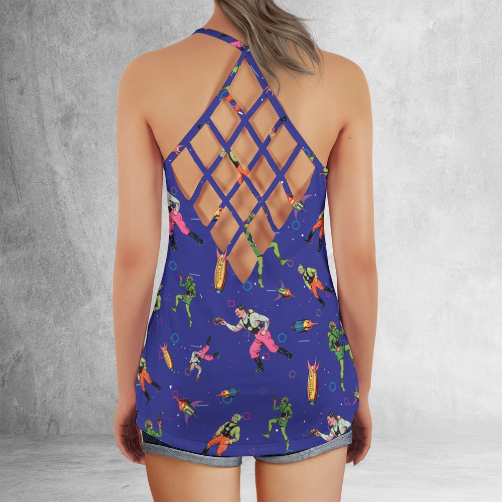 Criss Cross Tank Top - YEZ73P2S - - 3