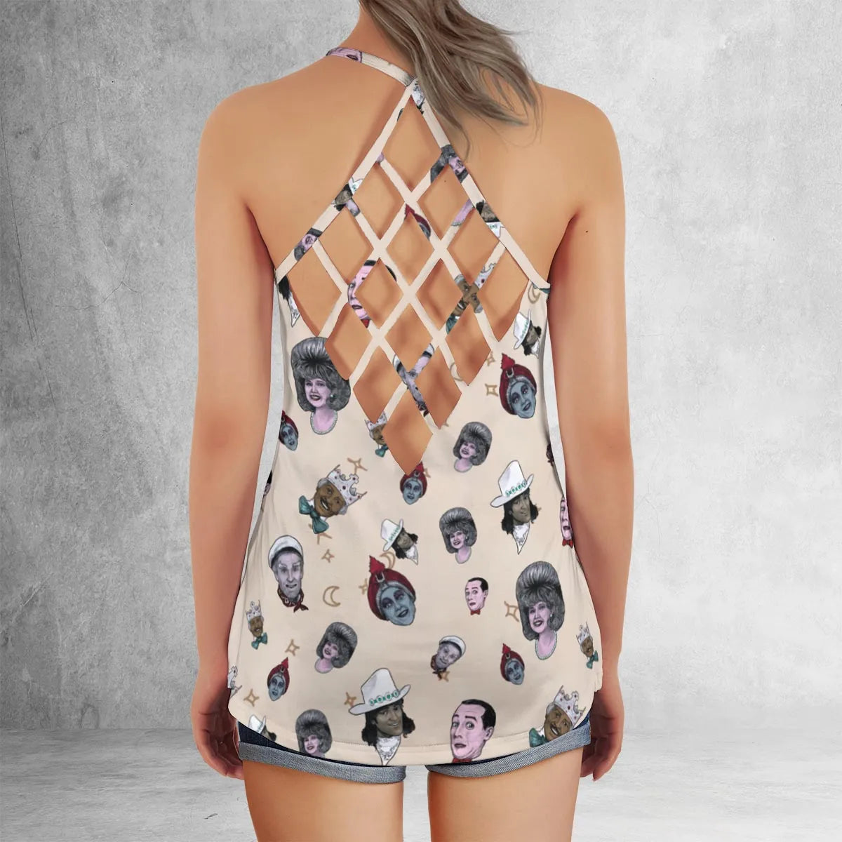 Criss Cross Tank Top - YG2WRBWV