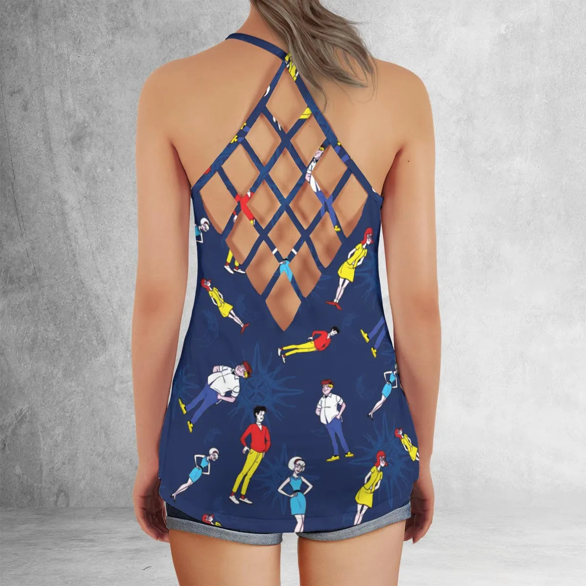Criss Cross Tank Top - GCDH3X56