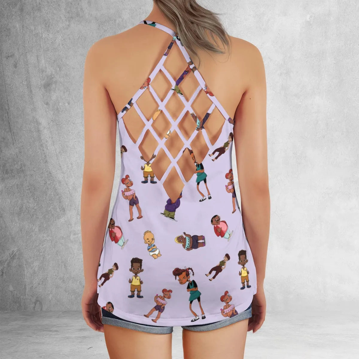 Criss Cross Tank Top - Z4FHAZS9