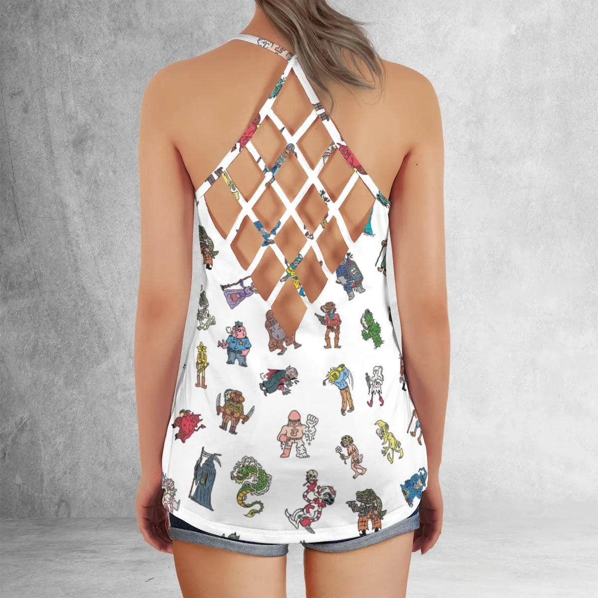 Criss Cross Tank Top - RZTJTMWZ