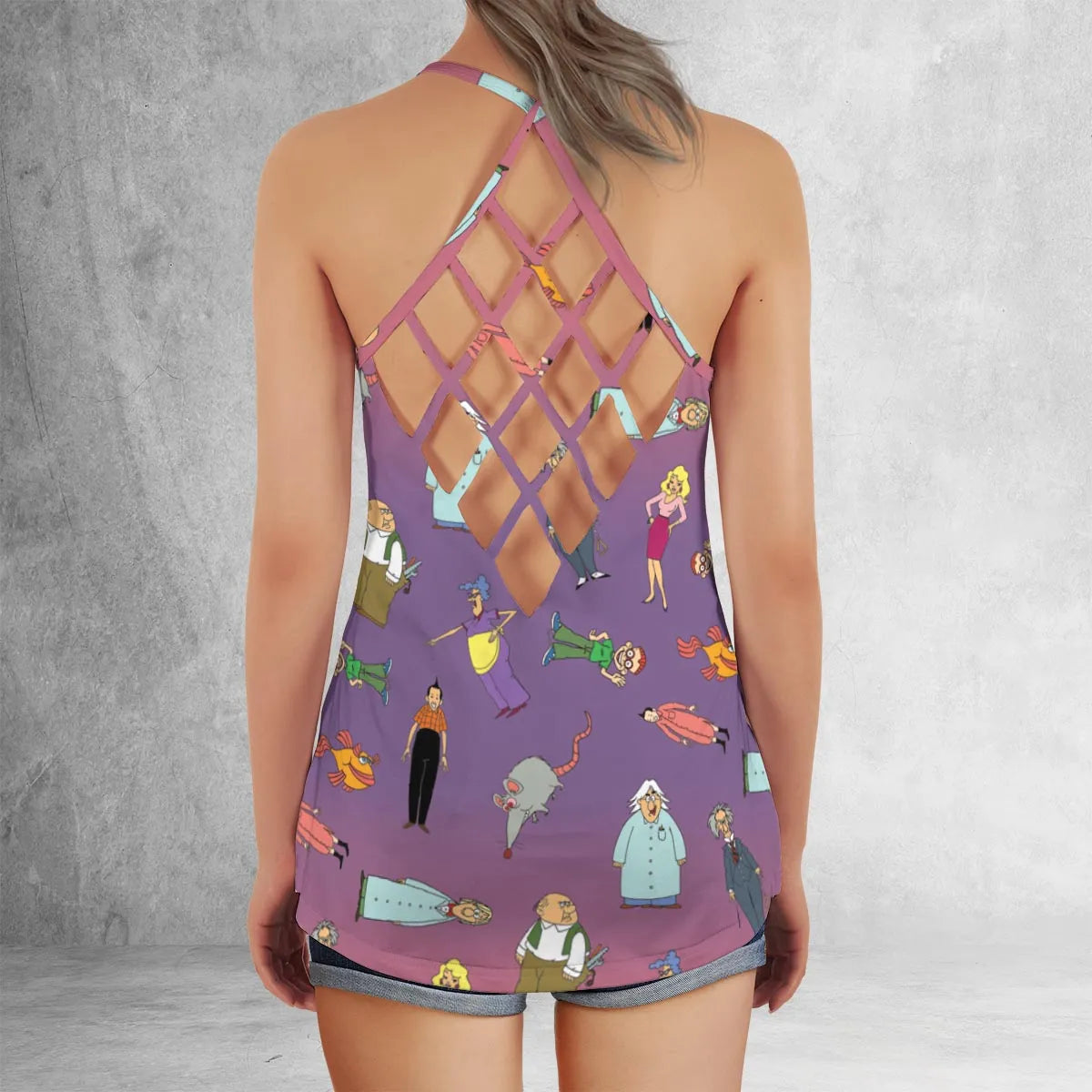 Criss Cross Tank Top - CVE7N76L