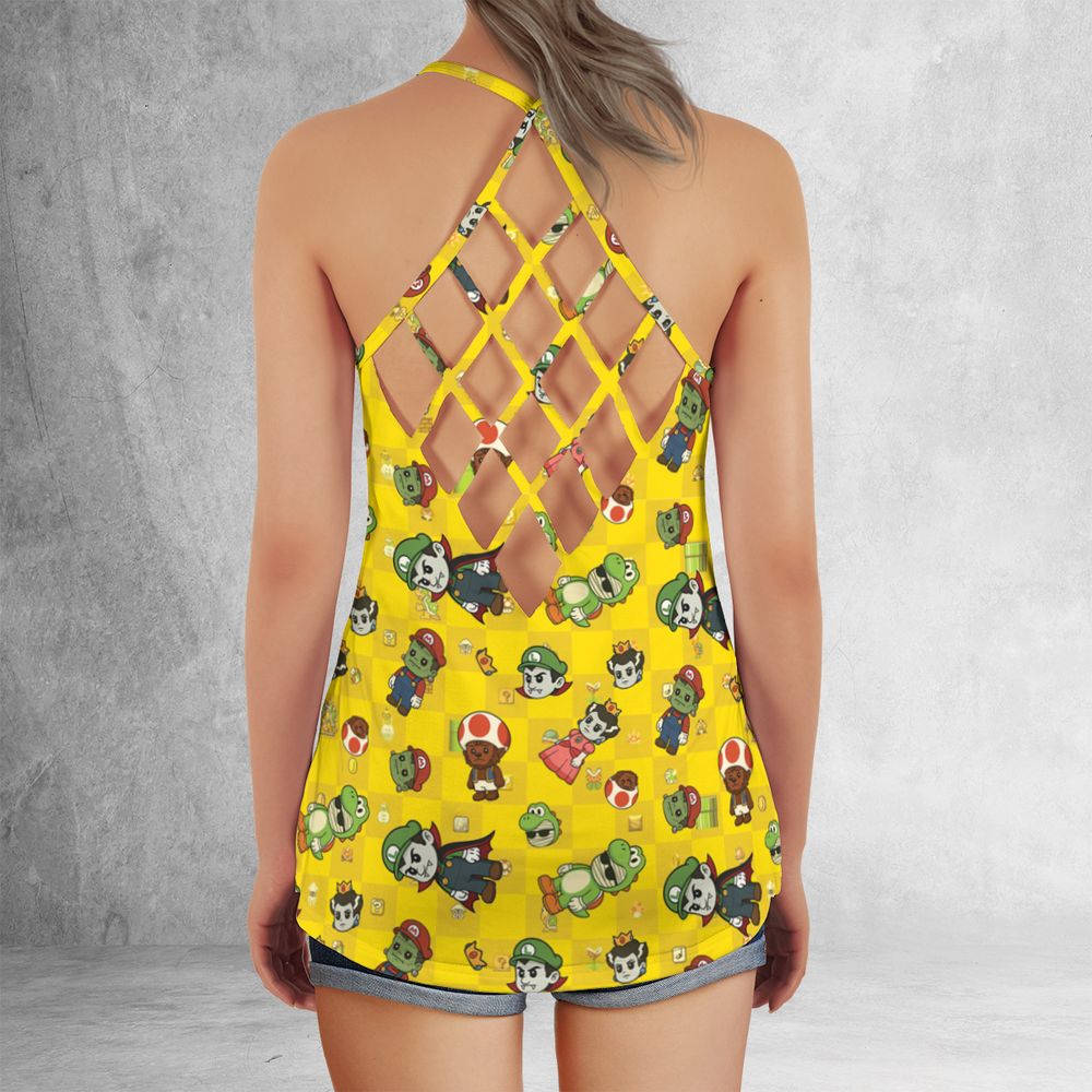 Criss Cross Tank Top - CW6SLG3H - - 3