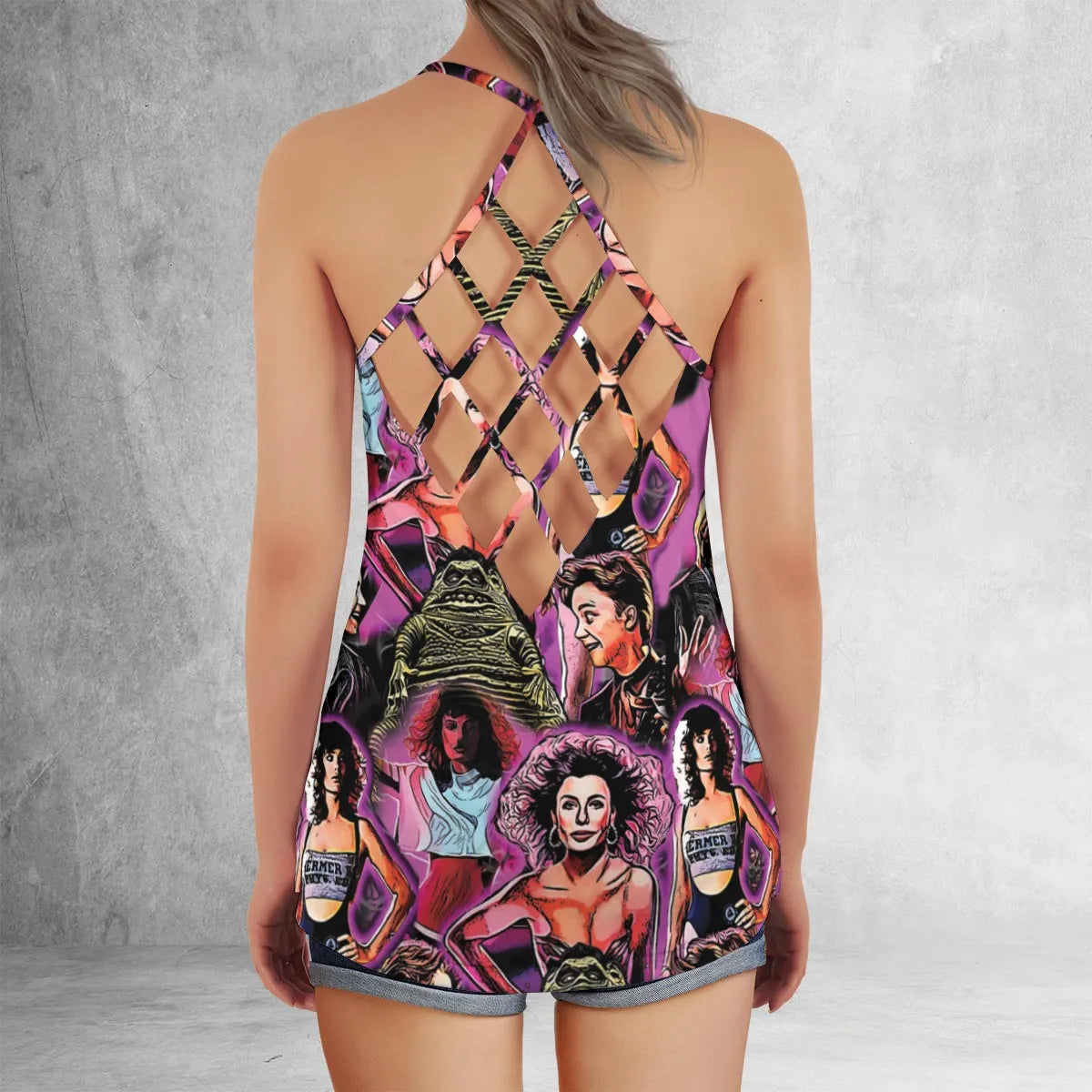 Criss Cross Tank Top - BA8S4UY1