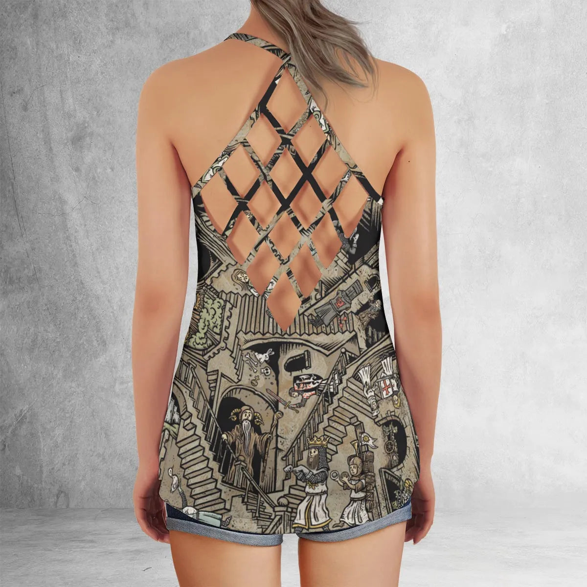 Criss Cross Tank Top - 5SYT1WJH