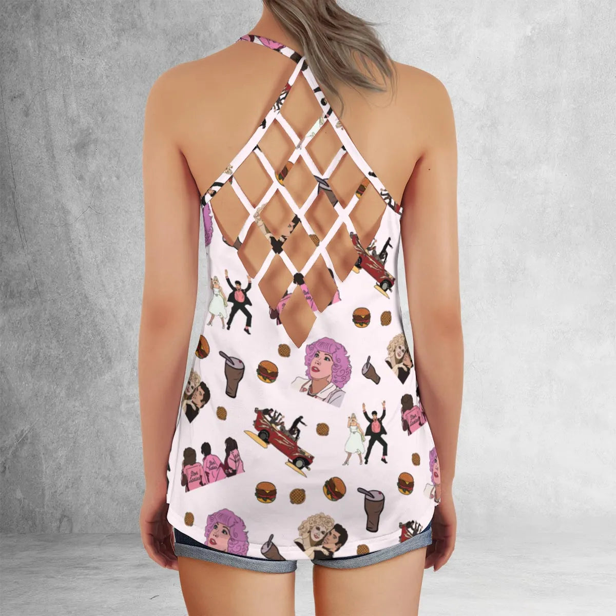 Criss Cross Tank Top - 4N6JE761