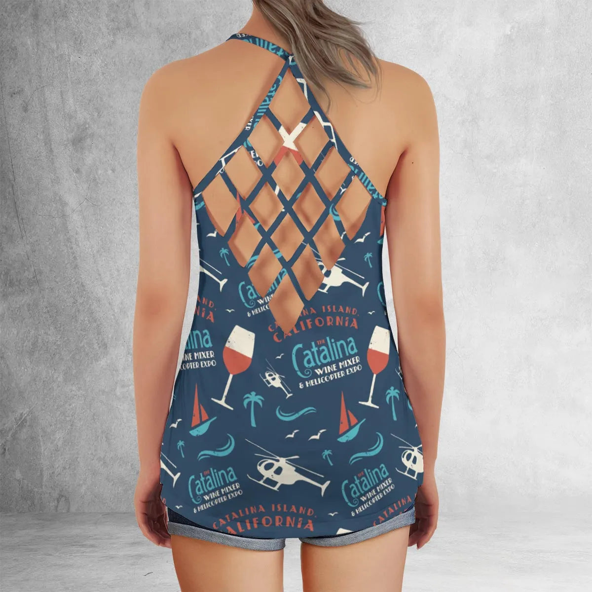 Criss Cross Tank Top - S5GLDAXE
