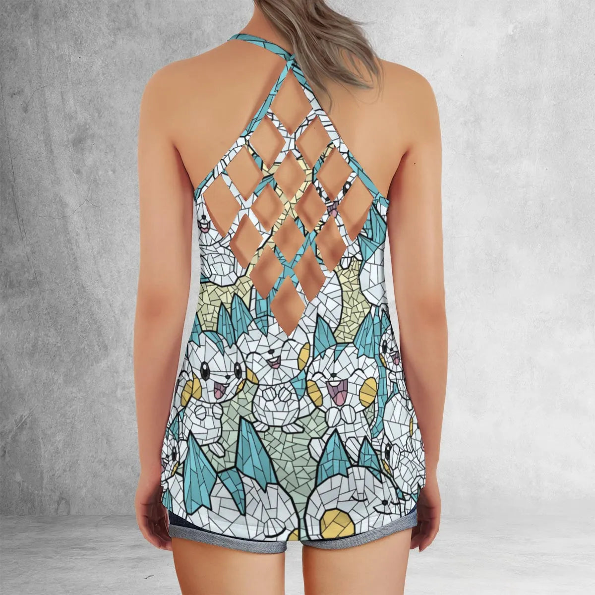Criss Cross Tank Top - 4986WH2W