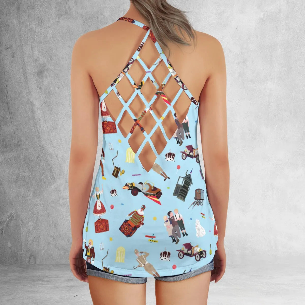 Criss Cross Tank Top - 9YGD3ECD