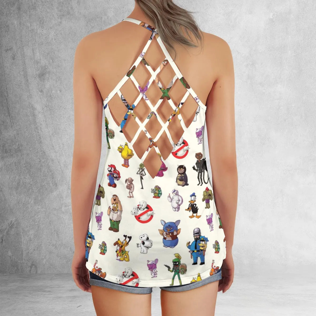 Criss Cross Tank Top - KKCA6YB1