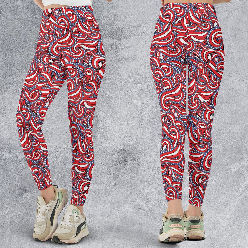 Patriotic American Flag Red White and Blue Stars - - 3
