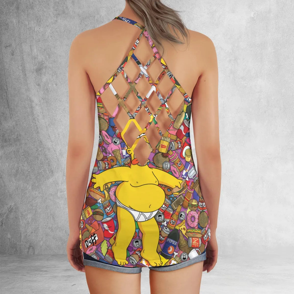Criss Cross Tank Top - YSNE11H7
