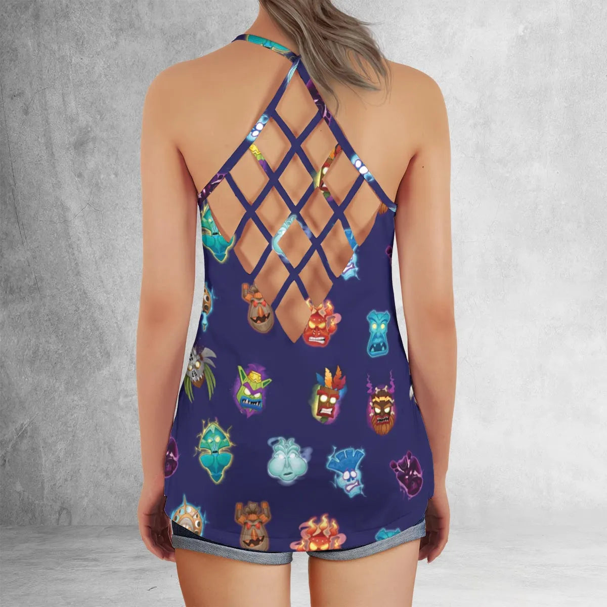 Criss Cross Tank Top - HCQVX6TU