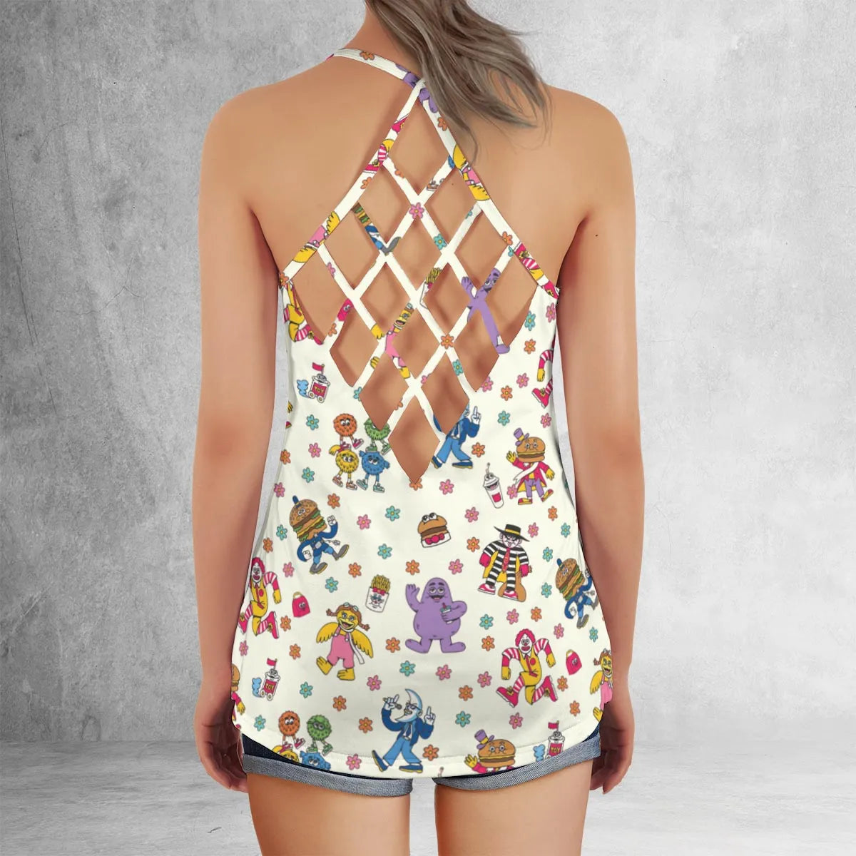 Criss Cross Tank Top - 4PNKM4CE