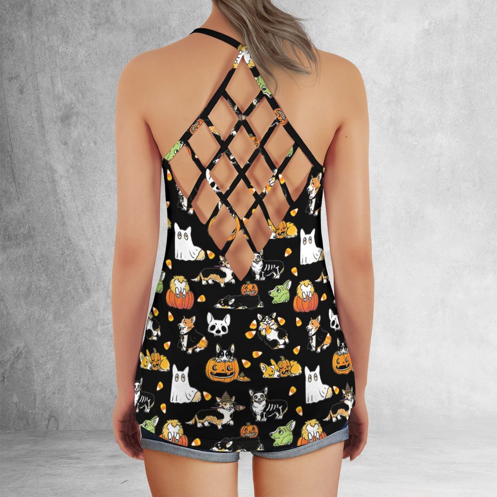 Criss Cross Tank Top - 7MVS17EX - - 3