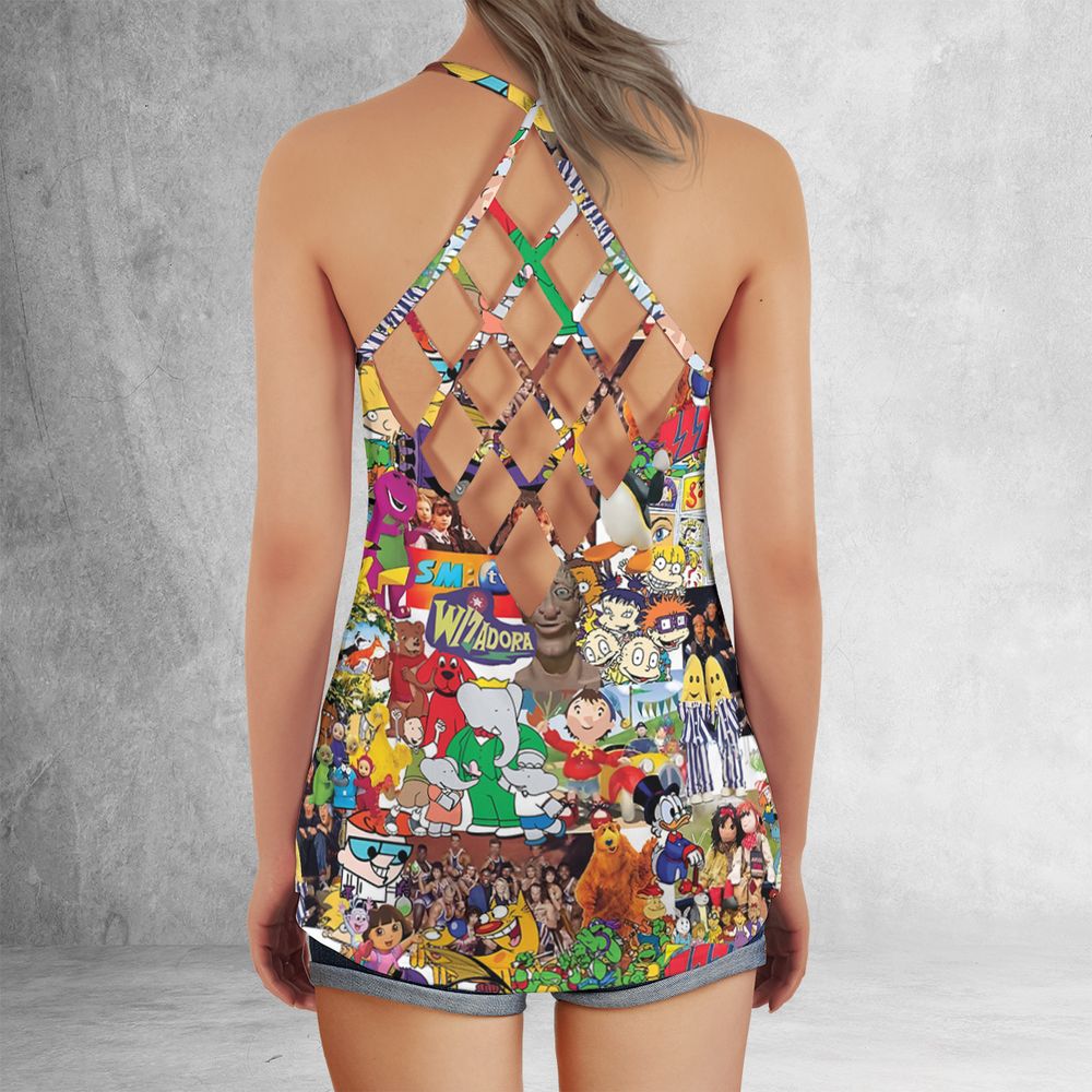 Criss Cross Tank Top - JWED635Z - - 3