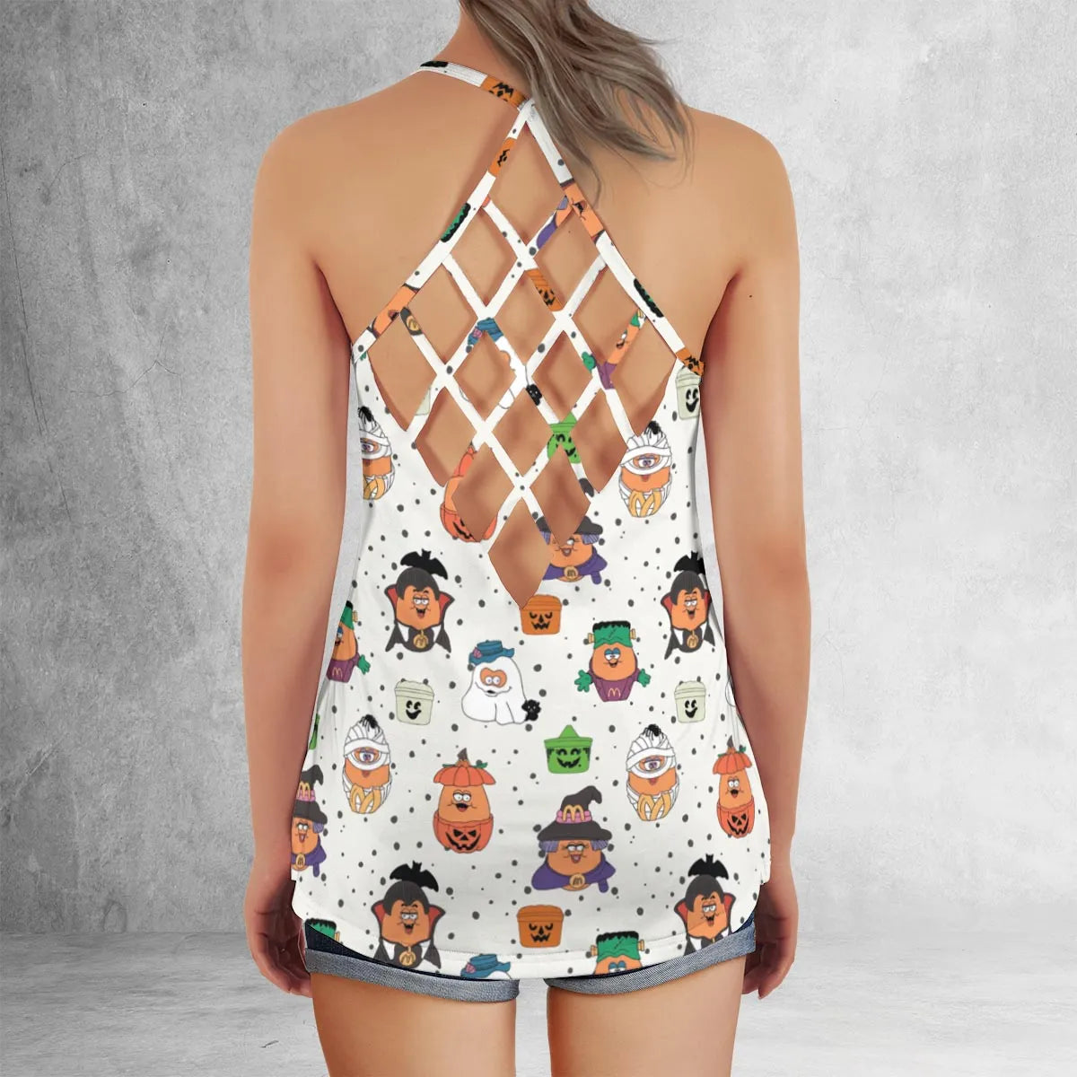 Criss Cross Tank Top - PJB371WG