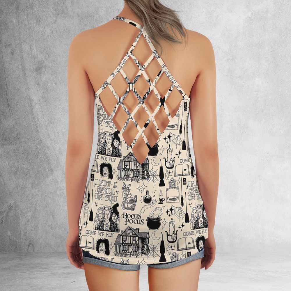 Criss Cross Tank Top - CZT8X1N2 - - 3