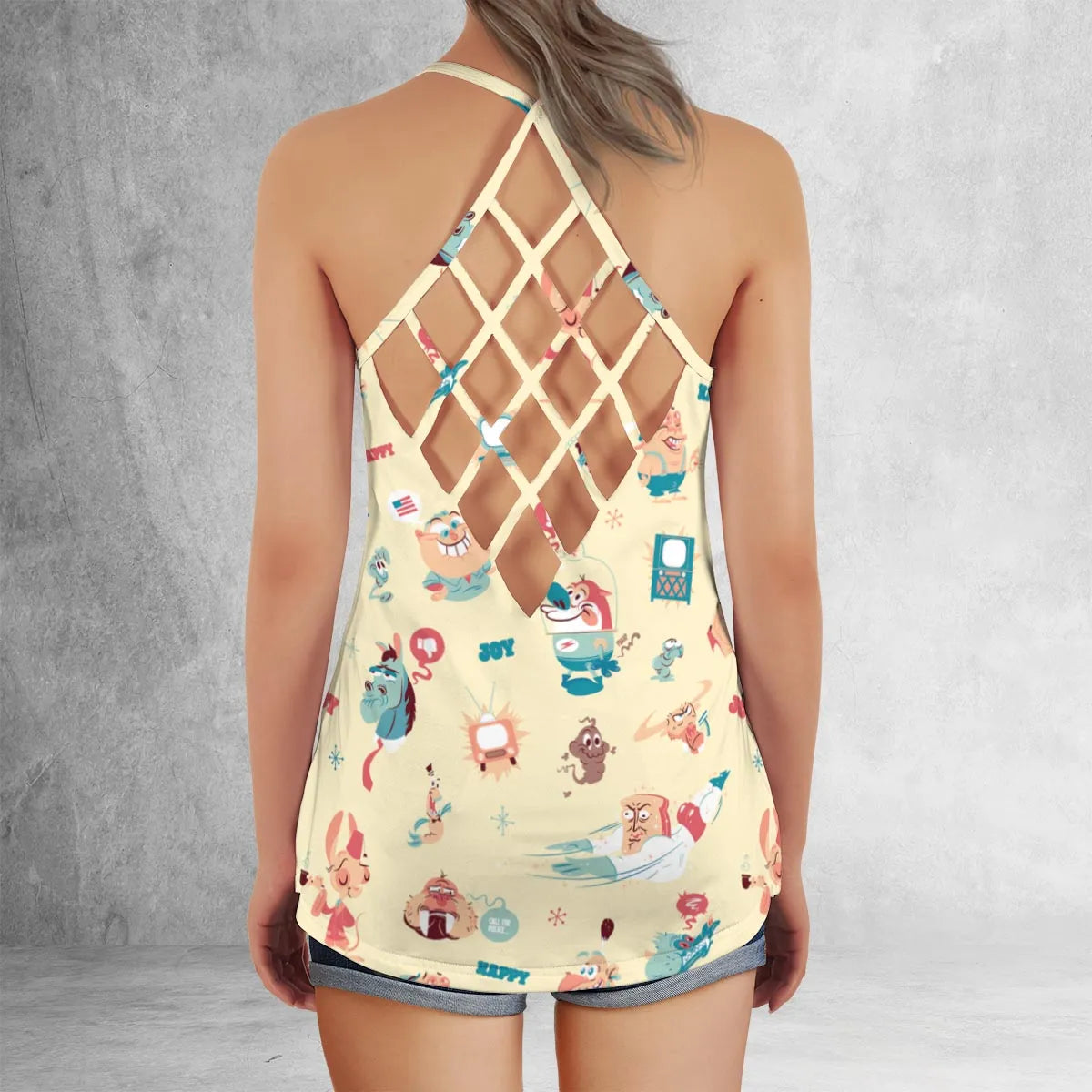 Criss Cross Tank Top - P2C6YH3T