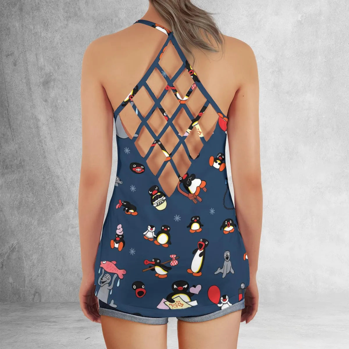 Criss Cross Tank Top - ZEM5USPF