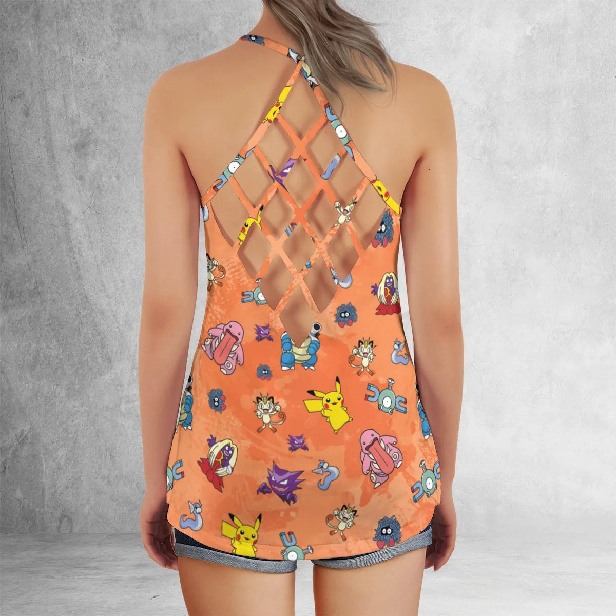 Criss Cross Tank Top - RRVGD7X3