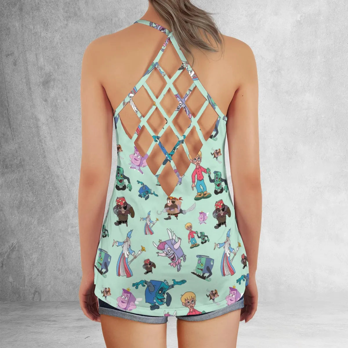 Criss Cross Tank Top - M2B35XN7