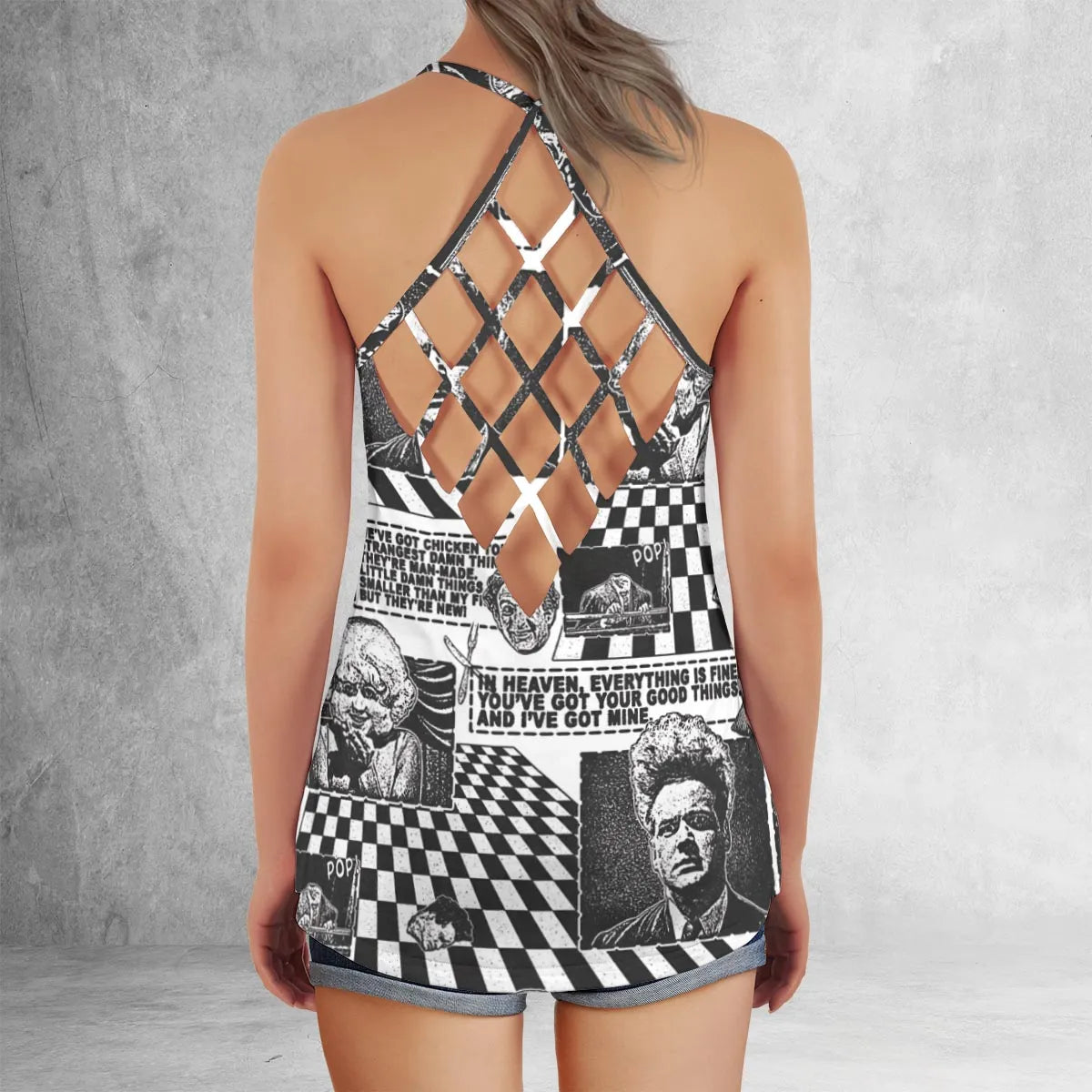 Criss Cross Tank Top - BQW2MVHU