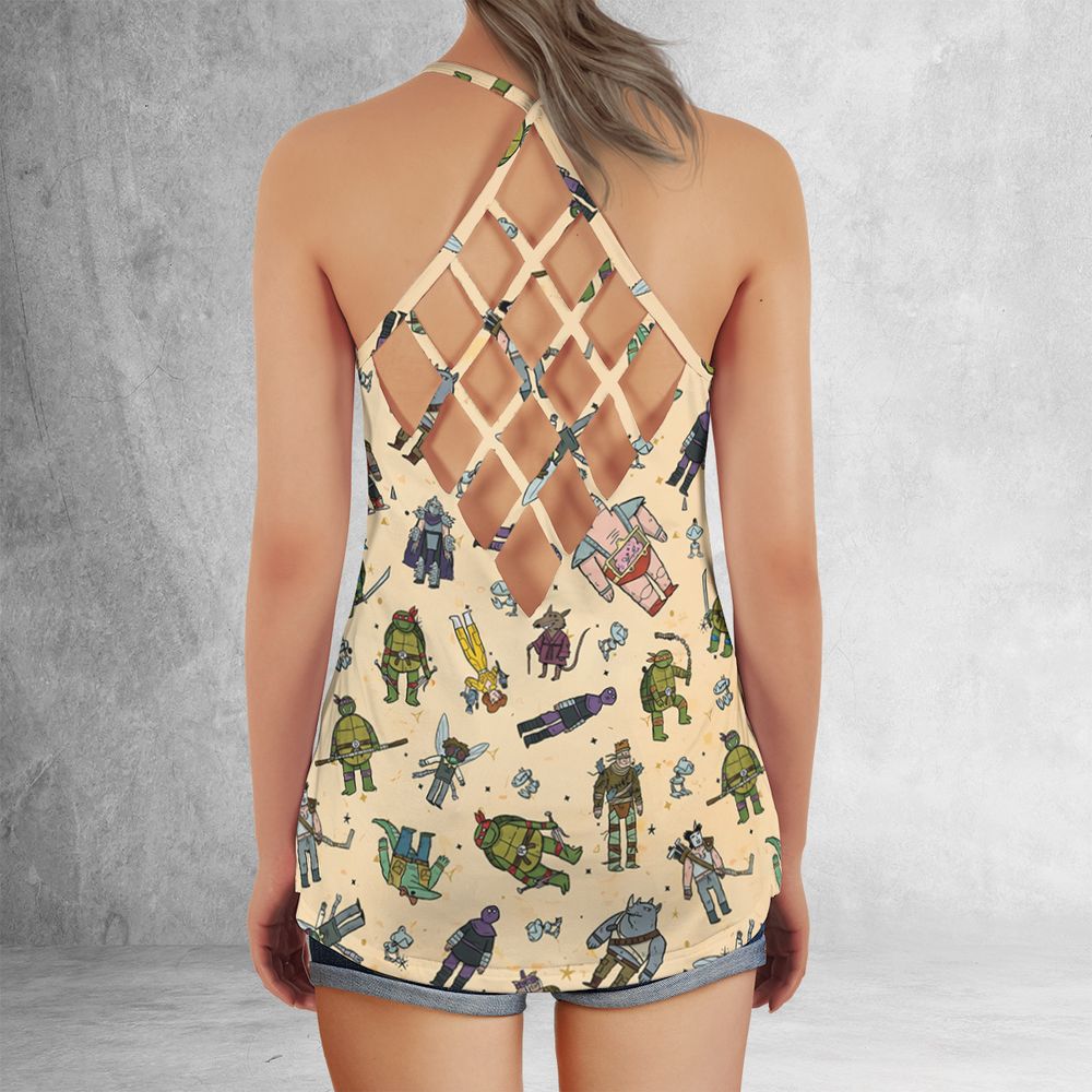 Criss Cross Tank Top - 86LYL18R - - 3