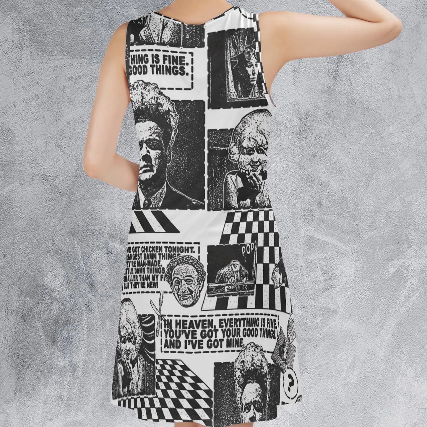 Sleeveless Dress - FAYZFHDF