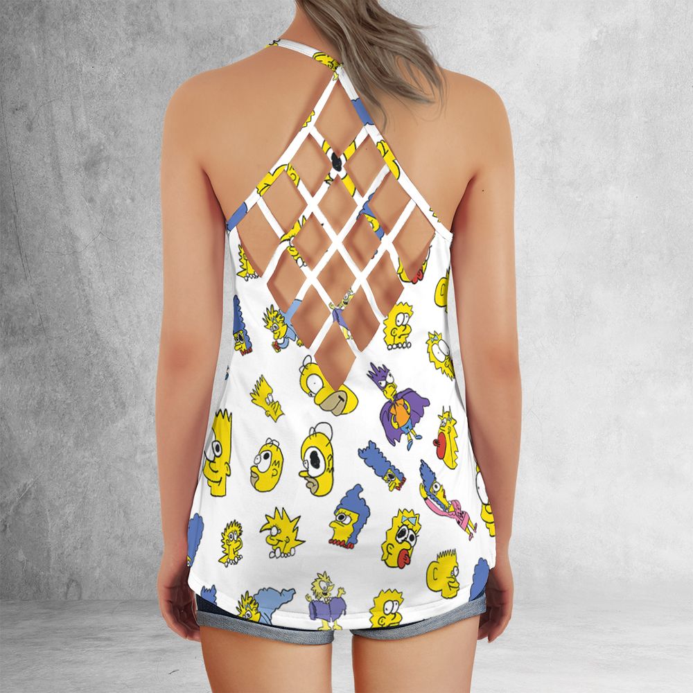 Criss Cross Tank Top - 9SRWCNPK - - 3