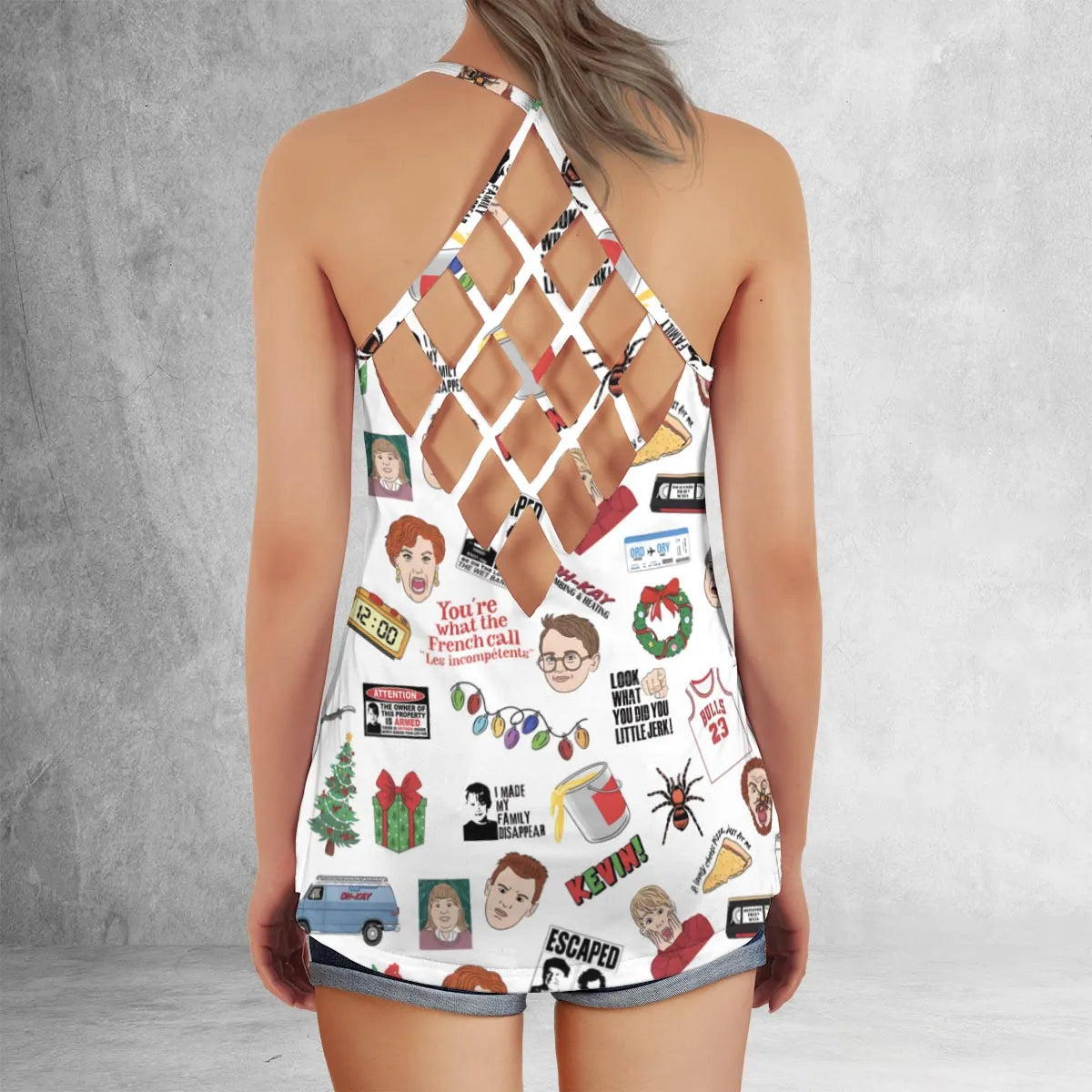 Criss Cross Tank Top - FKJNXP2U