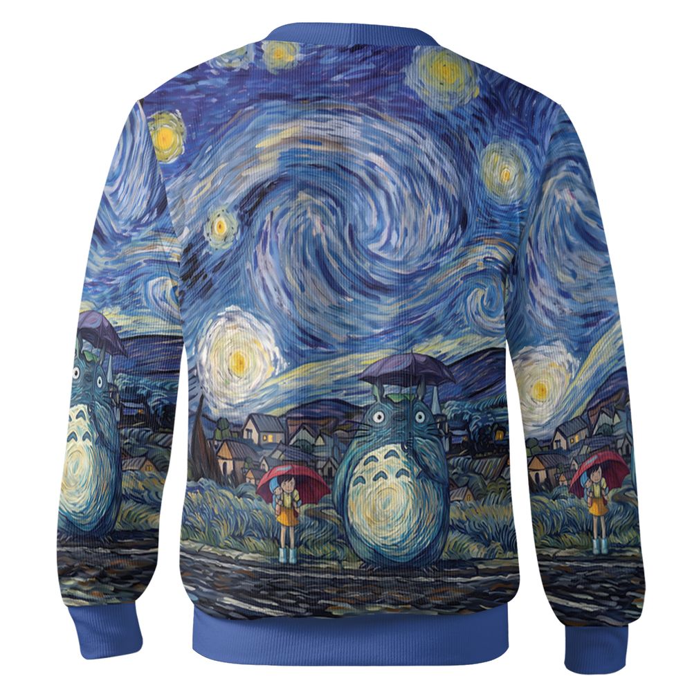 Starry Night with Totoro - - 3