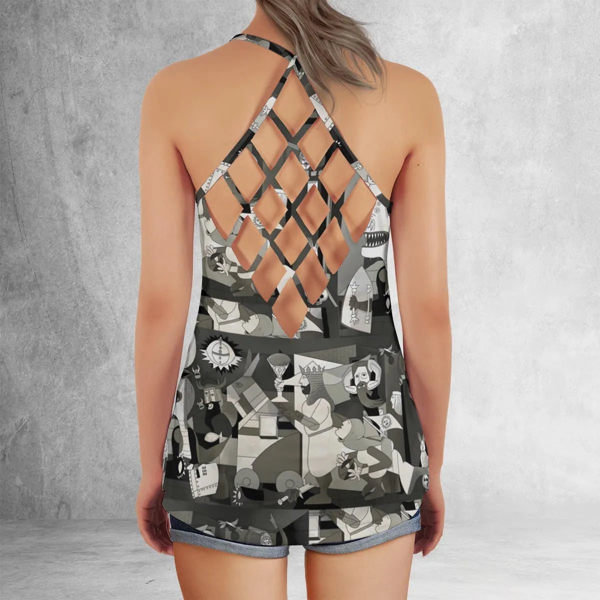 Criss Cross Tank Top - 6X8HSUDG