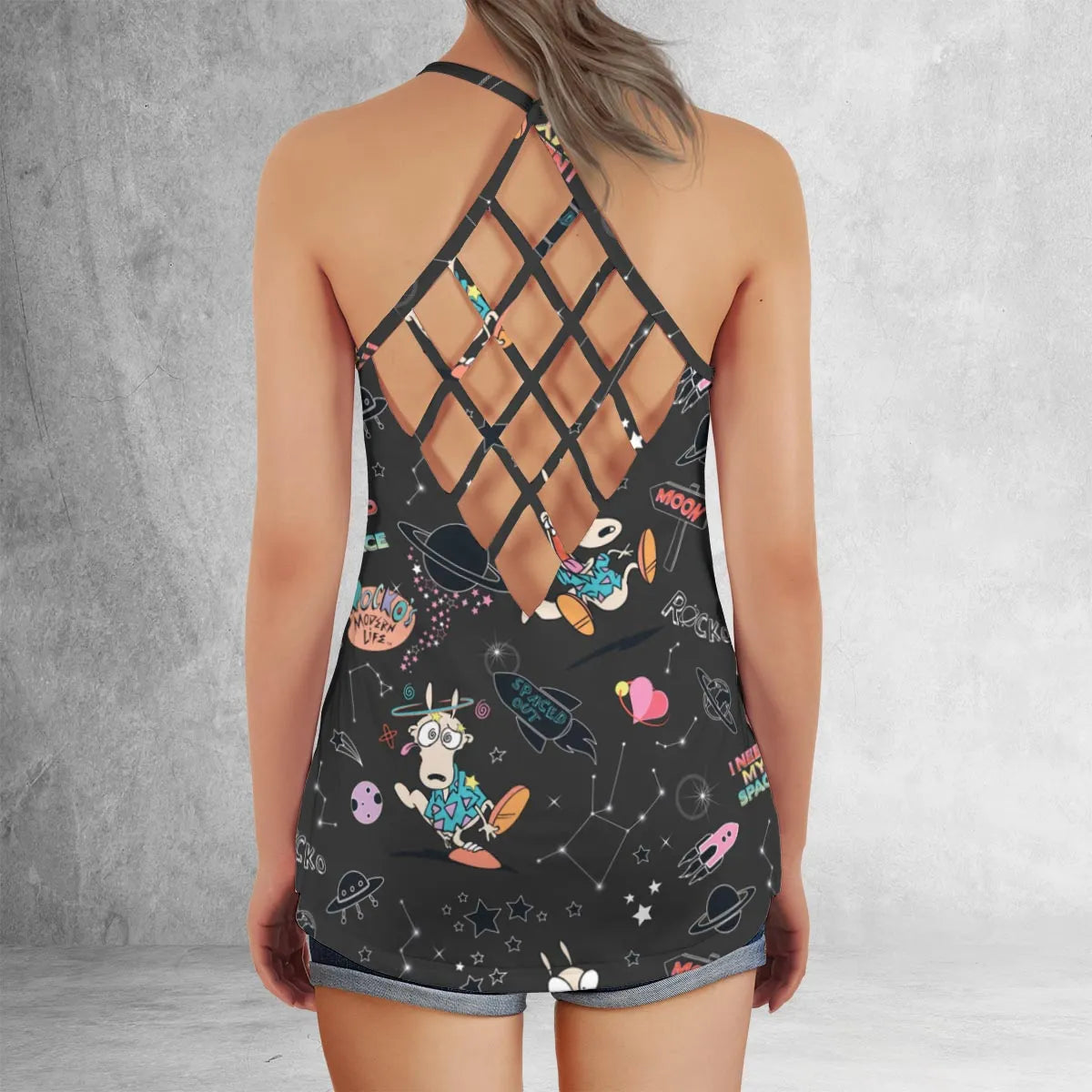Criss Cross Tank Top - M8B9GE7P