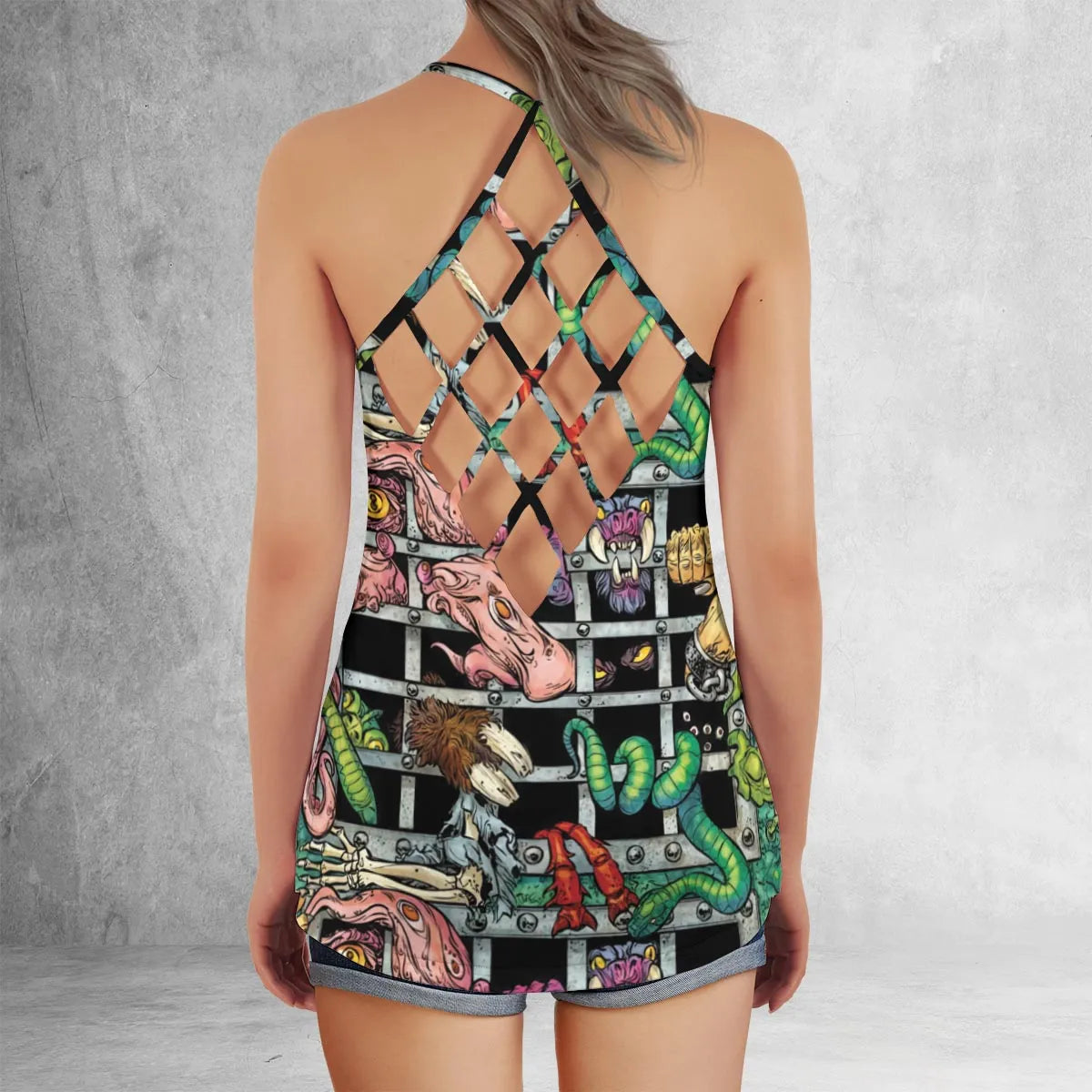 Criss Cross Tank Top - TMN49UQ2