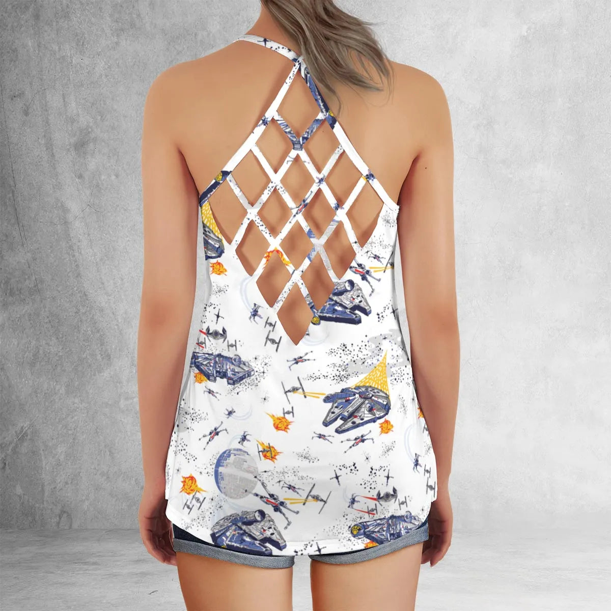 Criss Cross Tank Top - LNL5DUVB