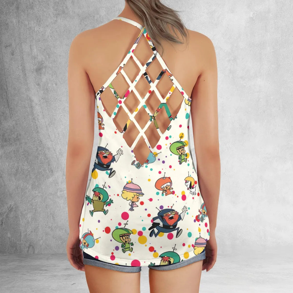 Criss Cross Tank Top - 4DDW343N