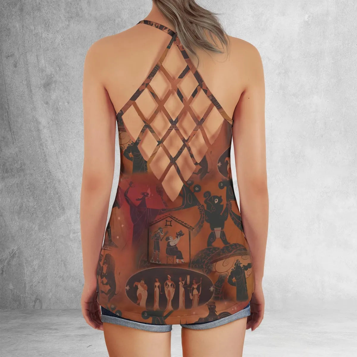 Criss Cross Tank Top - EHR7CBED