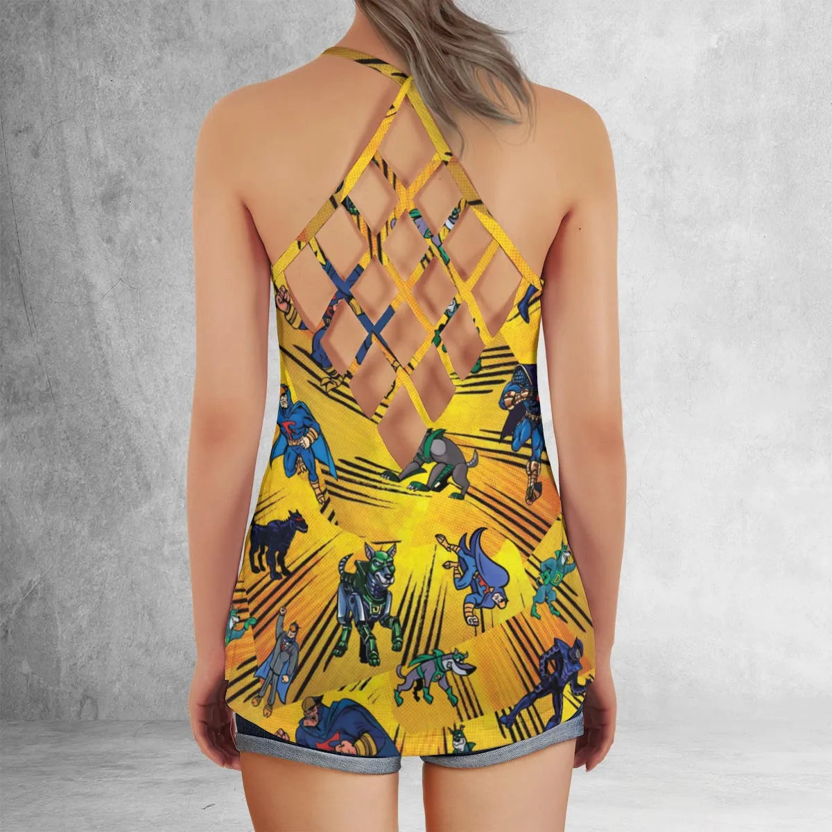 Criss Cross Tank Top - ANW8A8N5
