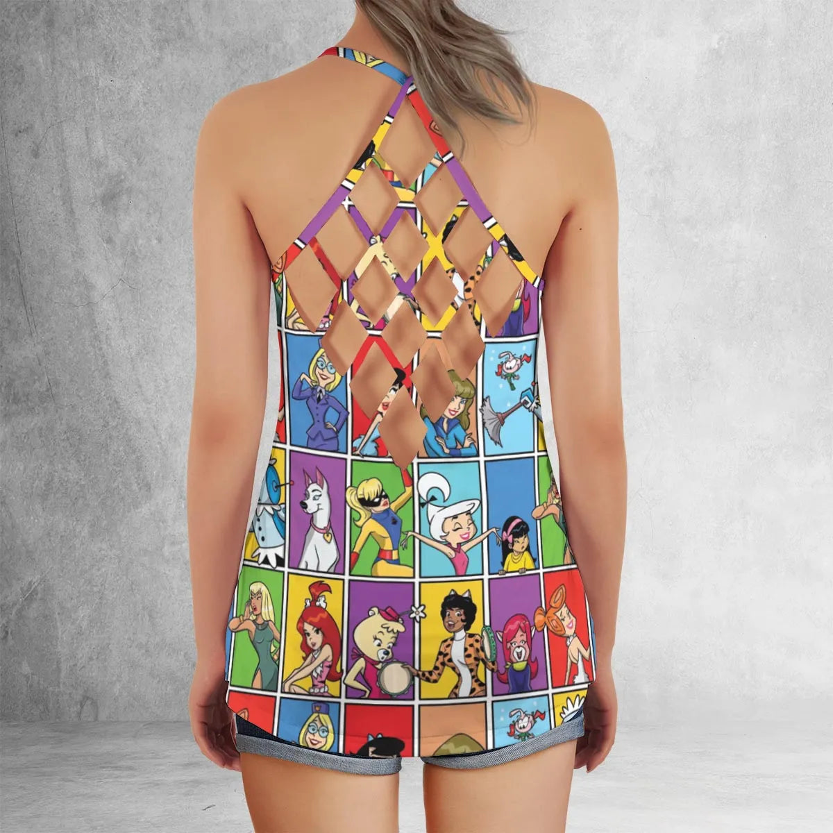 Criss Cross Tank Top - VVBRQCV9