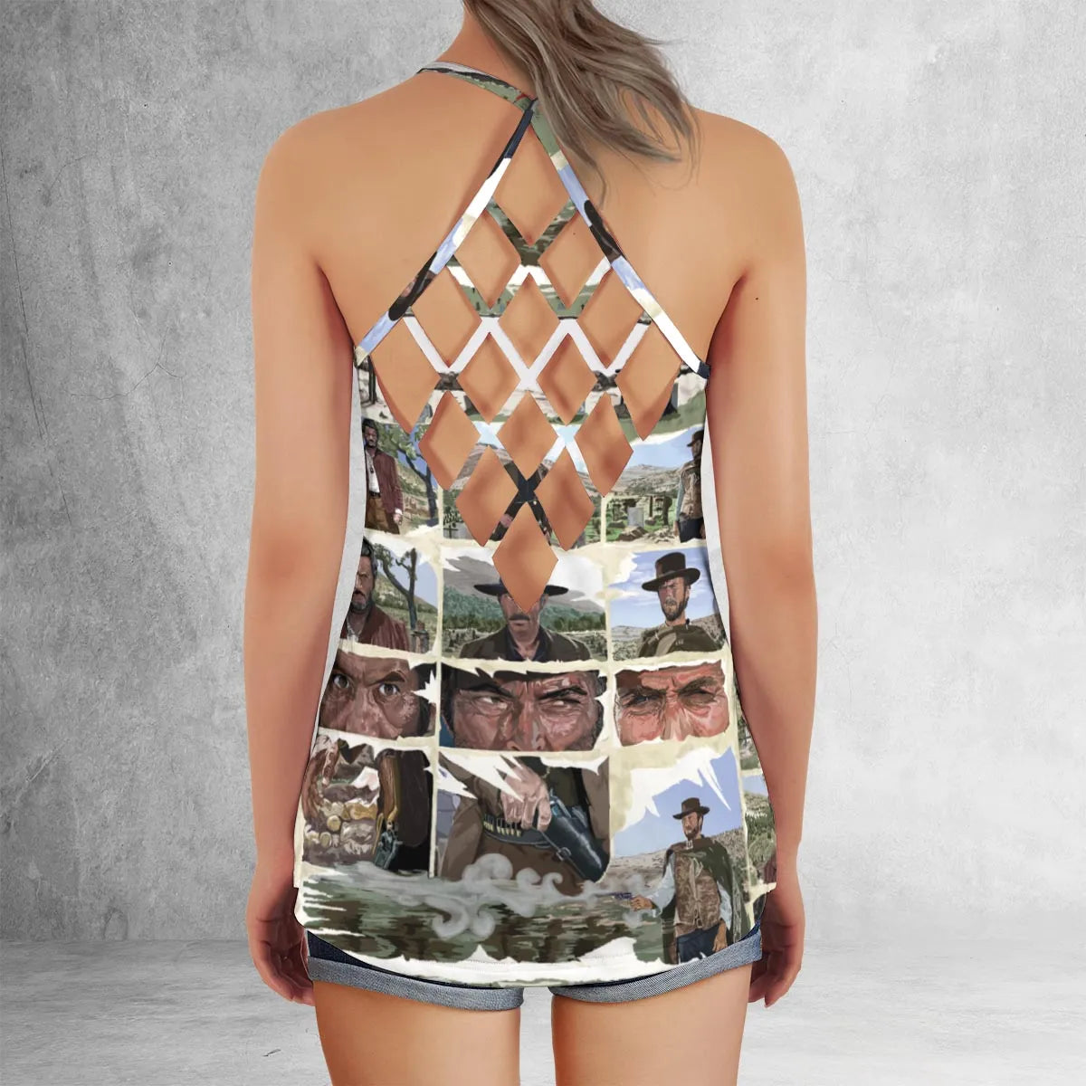 Criss Cross Tank Top - S7LHQF7X