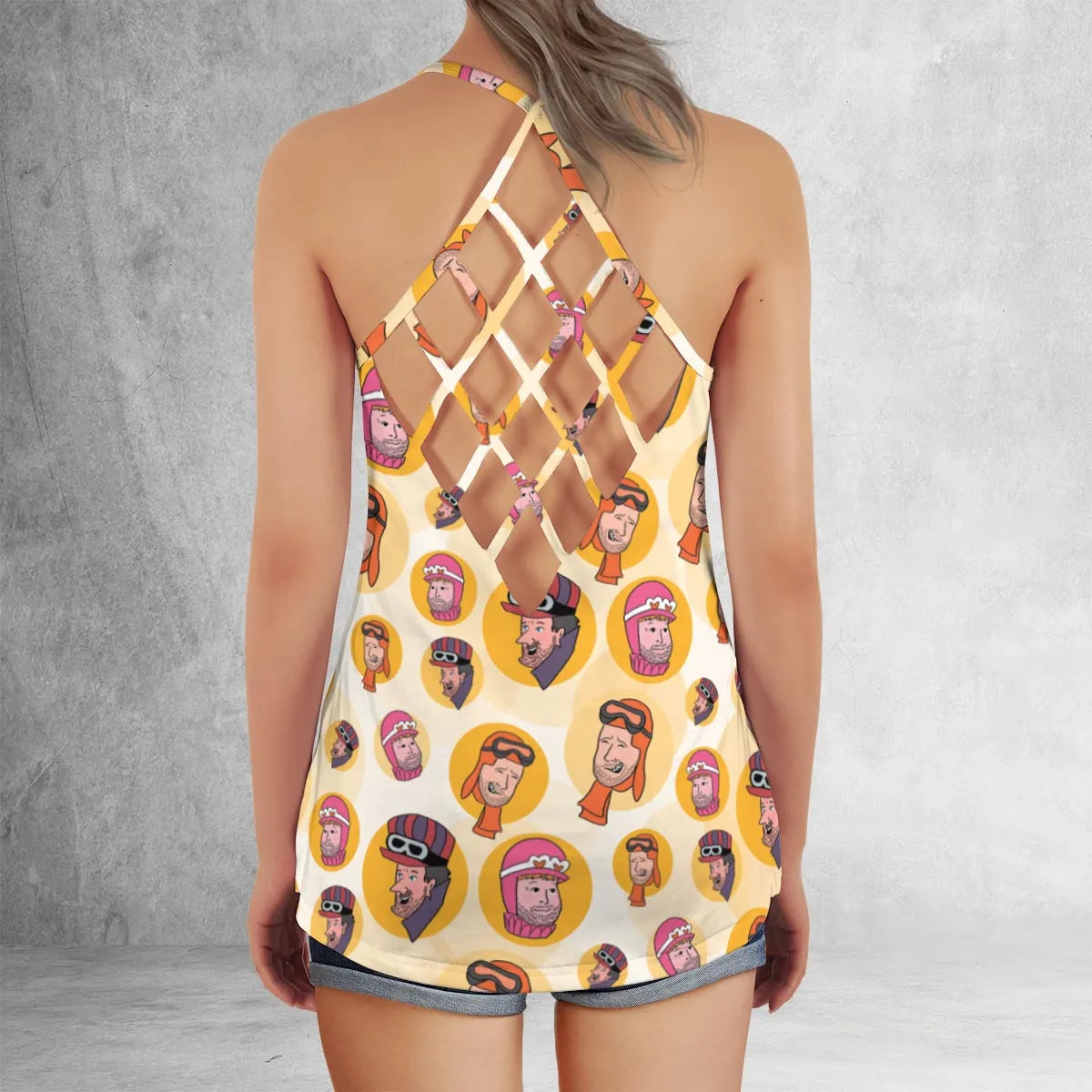Criss Cross Tank Top - PFHRDNBV