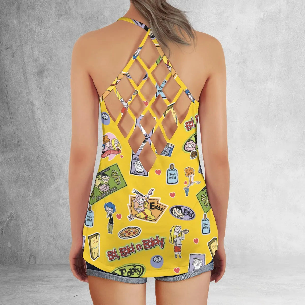 Criss Cross Tank Top - 1LE3DR3F