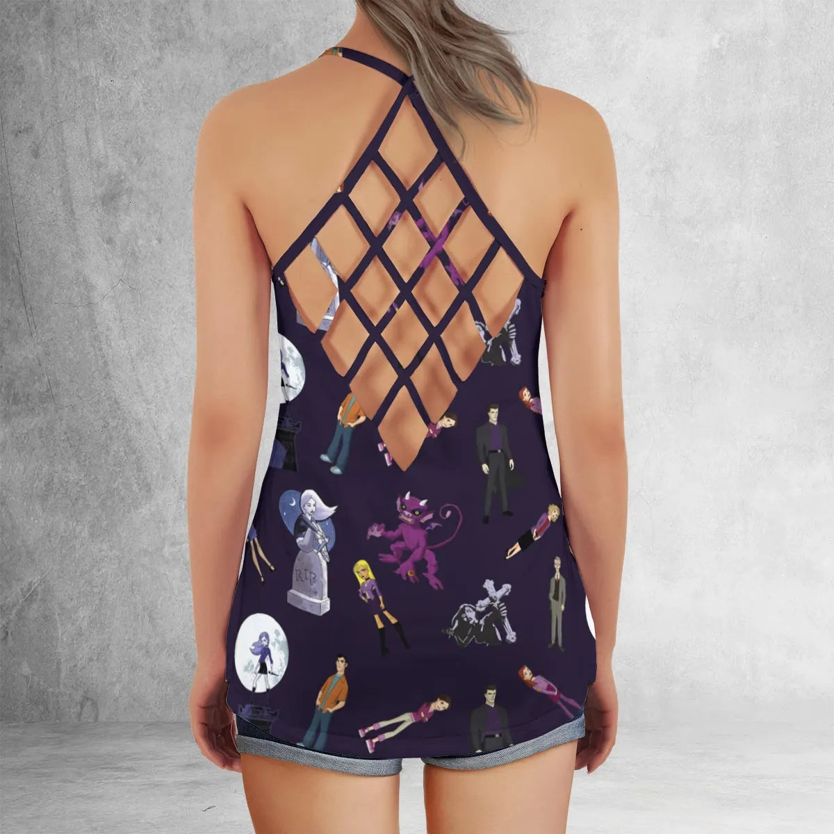 Criss Cross Tank Top - 2VPLSUGG
