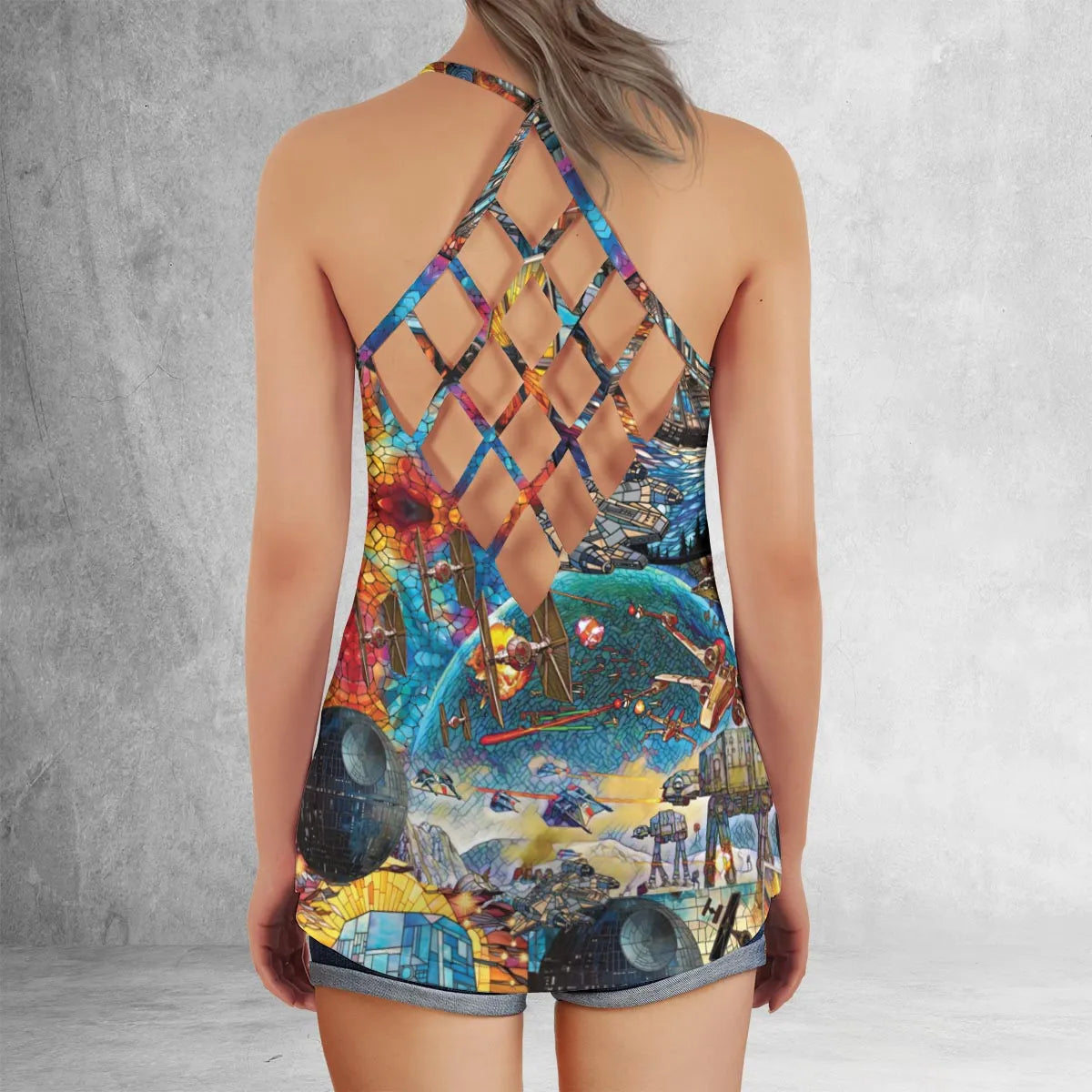 Criss Cross Tank Top - MJASJAF6