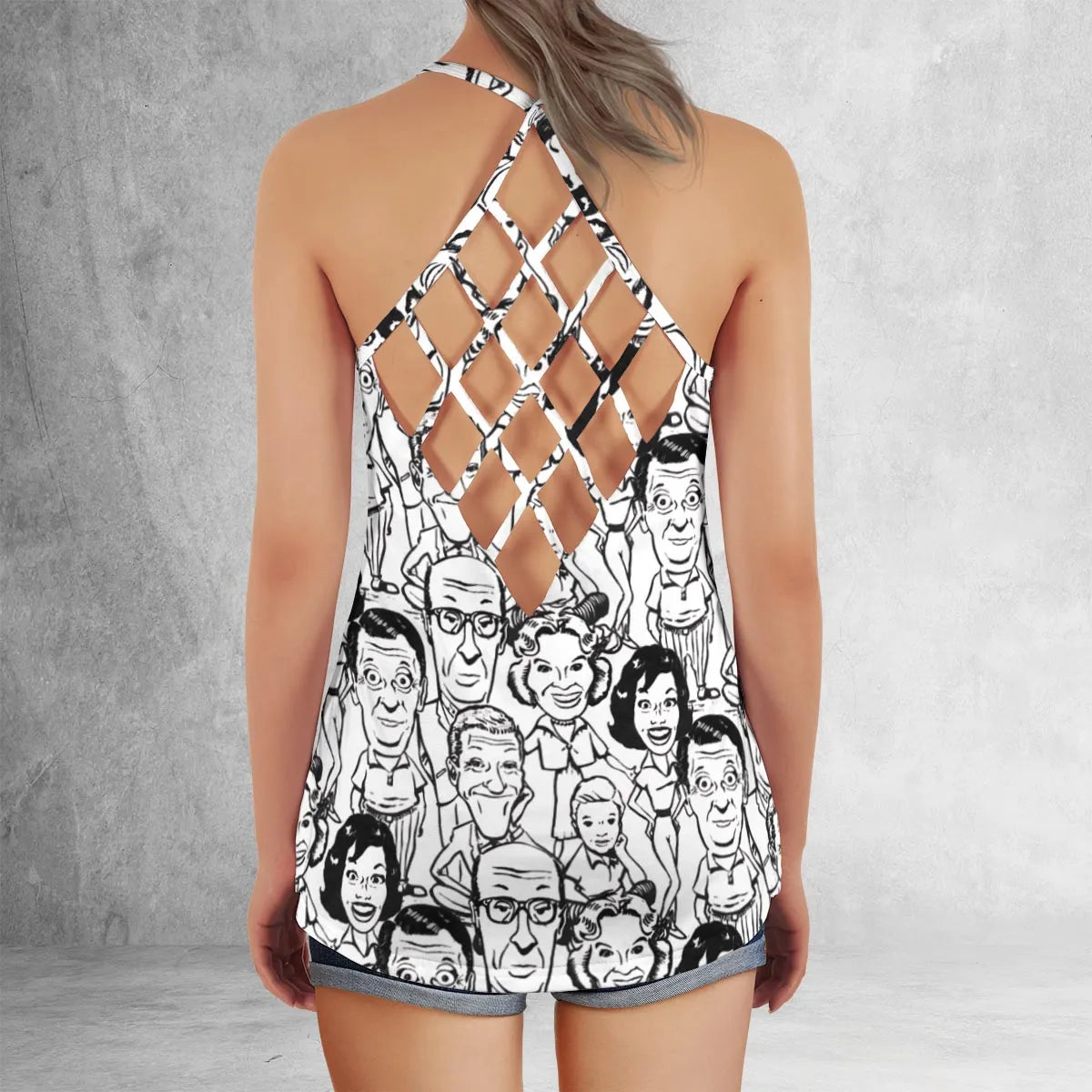 Criss Cross Tank Top - U4HS6K1V