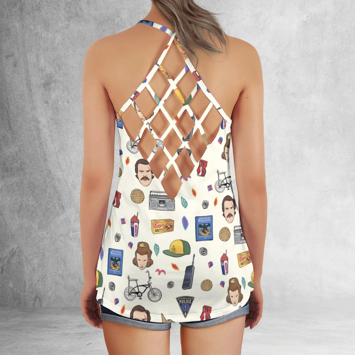 Criss Cross Tank Top - H2NXVQ9F