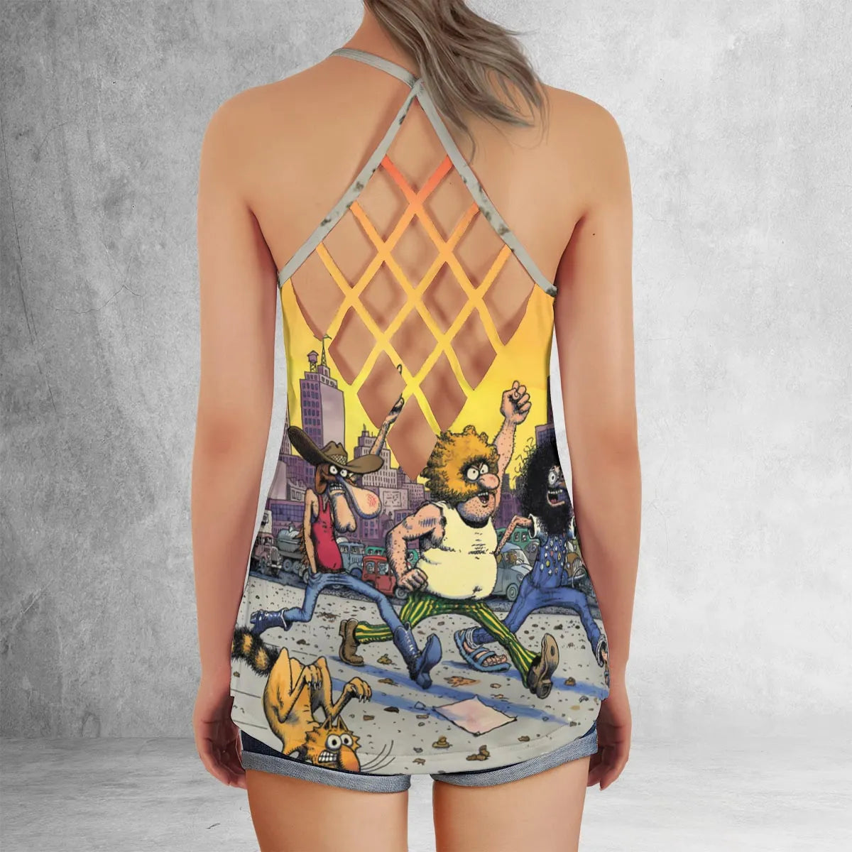 Criss Cross Tank Top - X5XAZ6E4