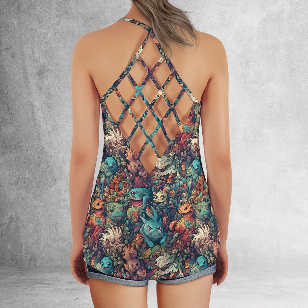Criss Cross Tank Top - QPRZV5D2 - - 3